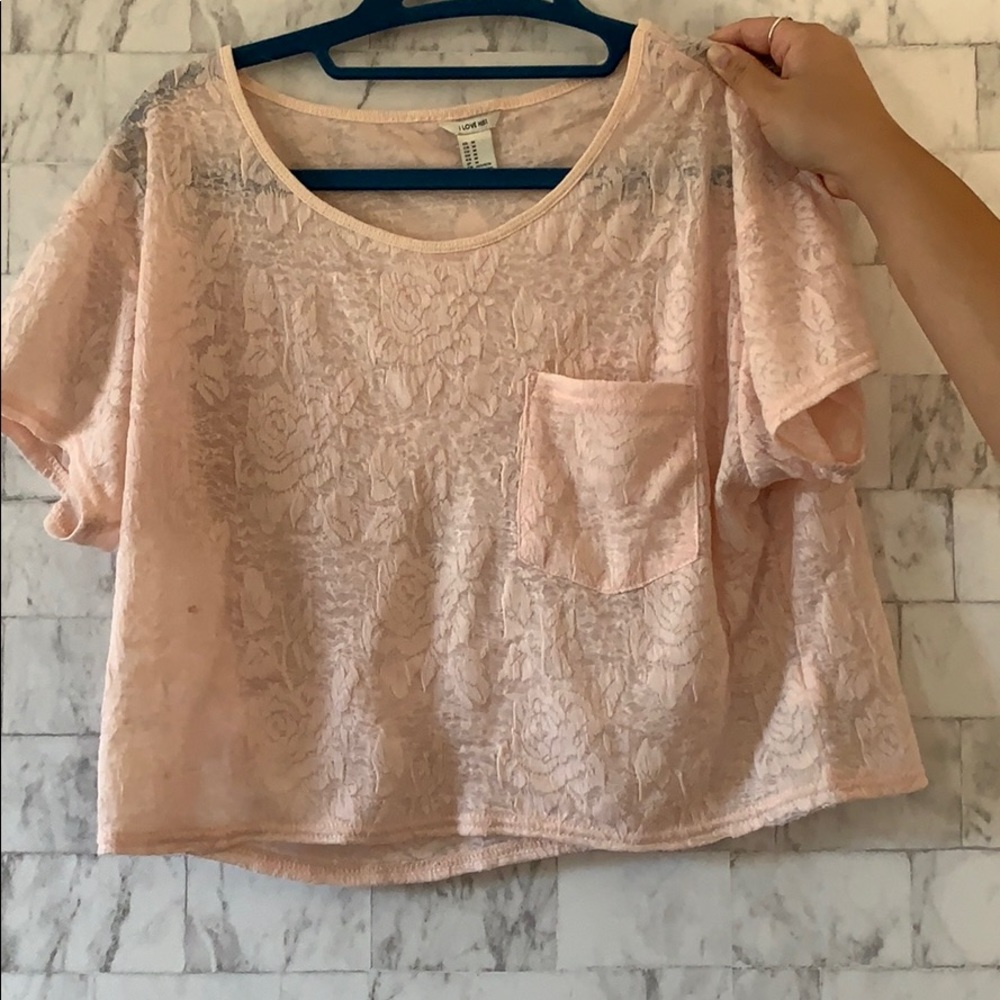 Lace floral crop